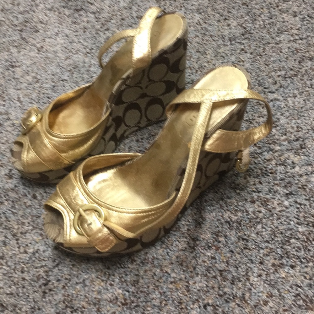 Coach wedge shoes